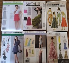 Sewing Patterns womens lot of 6 Butterick Simplicity McCalls Vogue Dress Skirts picture