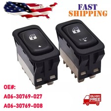 Both Driver & Passenger Side Window Switch Fit for Freightliner Black picture
