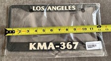 BRAND NEW LAPD KMA 367 Metal Black License Plate Frame CHP 11-99 Automotive picture