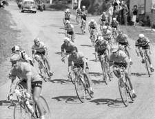 Tour de France On the right Jacques Anquetil Historic Old Photo picture