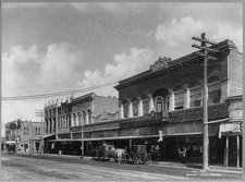 Amarillo Texas Main Street 1900s T. & W. Commercial Bldg Horse Carriages picture