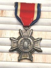WWI NY State Conspicuous Service Cross Sterling Silver Medal Bastian #2337 picture