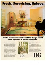 House and Garden Magazine Fresh Surprising Unique Vintage 1988 Print Ad picture