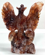 Hematoid Quartz Phoenix Carving- Large- Red WYSIWYG picture