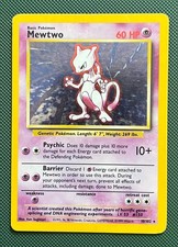 Mewtwo 10/102 Holo Pokemon Base Set Unlimited Heavily Played picture