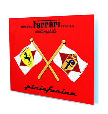 Ferrari - Pininfarina Crossed Flags  Metal Sign picture