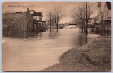 K46/ Westbury Long Island New York Postcard c1910 Flood Disaster Home 291 picture