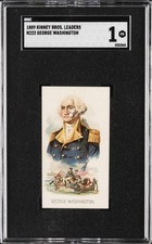 1889 KINNEY BROS. LEADERS #N222 GEORGE WASHINGTON SGC 1 picture