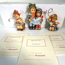 VTG Goebel Studio Hummel Porcelain Hanging Ornaments Set of 3 Berta Hummel 2006 picture