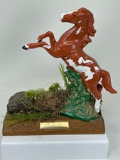Breyer Horse Hidalgo Fighting Stallion on Wood Base picture