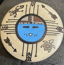Native American Painted  Medicine Box picture