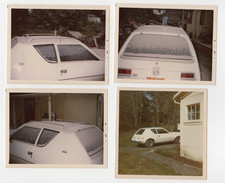 Vintage 1980 Photos Lot 4 White Subaru GL Hatchback Wagon Car Three Door picture