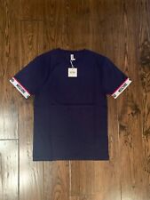 Moschino Navy Blue Sleeve Tape Logo T-Shirt EU Small (DUSTBAG INCLUDED) picture