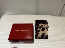 Salvatore Ferragamo, cigarette case / clutch, tobacciana collectibles, NEW w/box picture