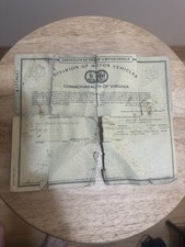 1974 Virginia DMV title For Chevy Pickup Title #20089362 picture