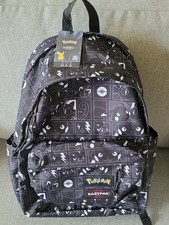 RARE Pokemon Center Eastpak Laptop Pad DayPak Backpack Exclusive Black/White XL picture