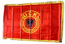 NEW UÇK KOSOVO ALBANIAN FLAG-NATIONAL-UCK FLAG BANNER-148 CM X 96 CM picture