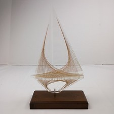 Midcentury Ronald Fox Lucite Acrylic String Art 10