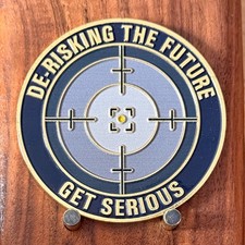 Stealth ISS Group De-Risking The Future Get Serious Challenge Coin  W#27 picture
