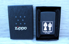 Brand New - Zippo Lighter - Las Vegas Game Over - Married Couple - Matte Black picture