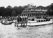 The Potsdam Regatta House during a race1929 Historic Old Photo picture