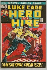 LUKE CAGE, Hero For Hire #1 (Marvel, 1972) Fine+ (6.5, my estimate)  picture