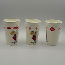 Vintage 80s Dairy Queen Plastic Cups Mr Misty Dennis the Menace Set of 3 picture