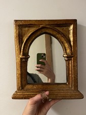 Vintage Kulicke Collection Gothic Arch With Mirror  In Gold  Frame 8.5 x 10.75 picture