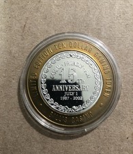 Special LIMITED EDITION TEN DOLLAR GAMING TOKEN 0.999 SILVER by Bill’s Casino picture