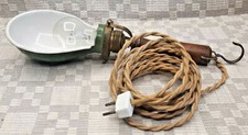 Vintage DRGM Military inspection German enamel lamp  1930-1936 picture