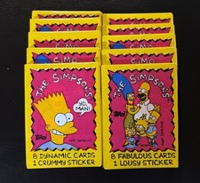 1990 Topps The Simpson's Factory New Sealed Wax Pack picture