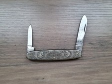 VTG RARE Kutmaster Budweiser Clydesdales Pocket Knife Double Blade picture