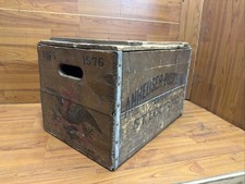 100 Yr Budweiser Centennial Beer Case Anheuser Busch St Louis MO Wood Crate Vtg picture