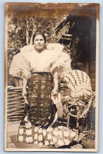 c1910's Philippines Woman Traditional Dress RPPC Photo Antique Postcard picture