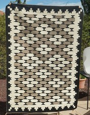 Vintage Navajo Native American Indian Eyedazzler Diamond Pattern Rug - 49