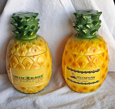 Set Of 2 SOUVENIR CUPS Cheeseburger in Paradise & Polynesian Cultural Pineapple picture