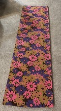 Vintage 60s/70s  Floral Fabric NOS Psychedelic Daisies ( 2 and 1/3 yds x45
