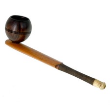 RARE Antique Novelty Cricket Bat Ball Smoking Pipe picture