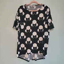 LuLaRoe x Disney Women's Xs Short Sleeve Mickey Mouse Patterned T Shirt Top picture