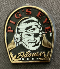 Vintage Pig's Eye Pilsner Beer Button Pin Craft Brewery Minnesota St. Paul picture