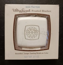 VTG 1968 Max Factor Ultralucent Frosted Blusher Compact Makeup In Original Box picture
