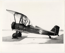 Vintage 1927 8x10 Photo Stearman C3B Biplane X6257 Wright Aircraft Engines picture