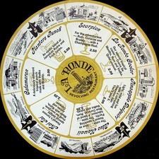 Vtg Honolulu Hawaii La Ronde Revolving Restaurant Tiki Bar Menu Advertising 9