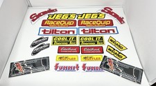 Lot 22 Automotive Racing Car Decals Stickers Jegs Tiliton RaceQuip Man Cave Bar picture