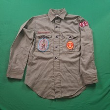 Vintage Boy Scouts BSA Shirt Orem Utah National Parks Council 1979 Day Camp Patc picture