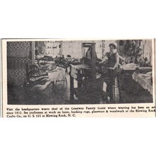 Goodwin Family Guild Weave Shed Blowing Rock NC 1973 Magazine Ad AD8-B9 picture