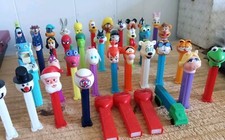 HUGE PEZ LOT.CHRISTMAS,BENDAI,SUPER HERO,MUPPETS.LOT OF 40.FREE SHIPPING INCLUDE picture