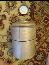 Vintage Farmhouse Faris Deluxe Picnic Jug Aluminum Glass Liner Rust Proof 32oz picture