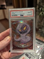 2000 TOPPS CHROME POKEMON T.V. SPECTRA #24 ARBOK PSA 10 Gem mint POP 16 picture