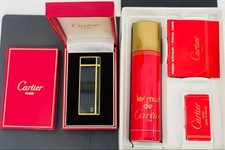 Cartier Must de Cartier Pentagon Gas Lighter Full SET w/Manual vintage from JPN picture